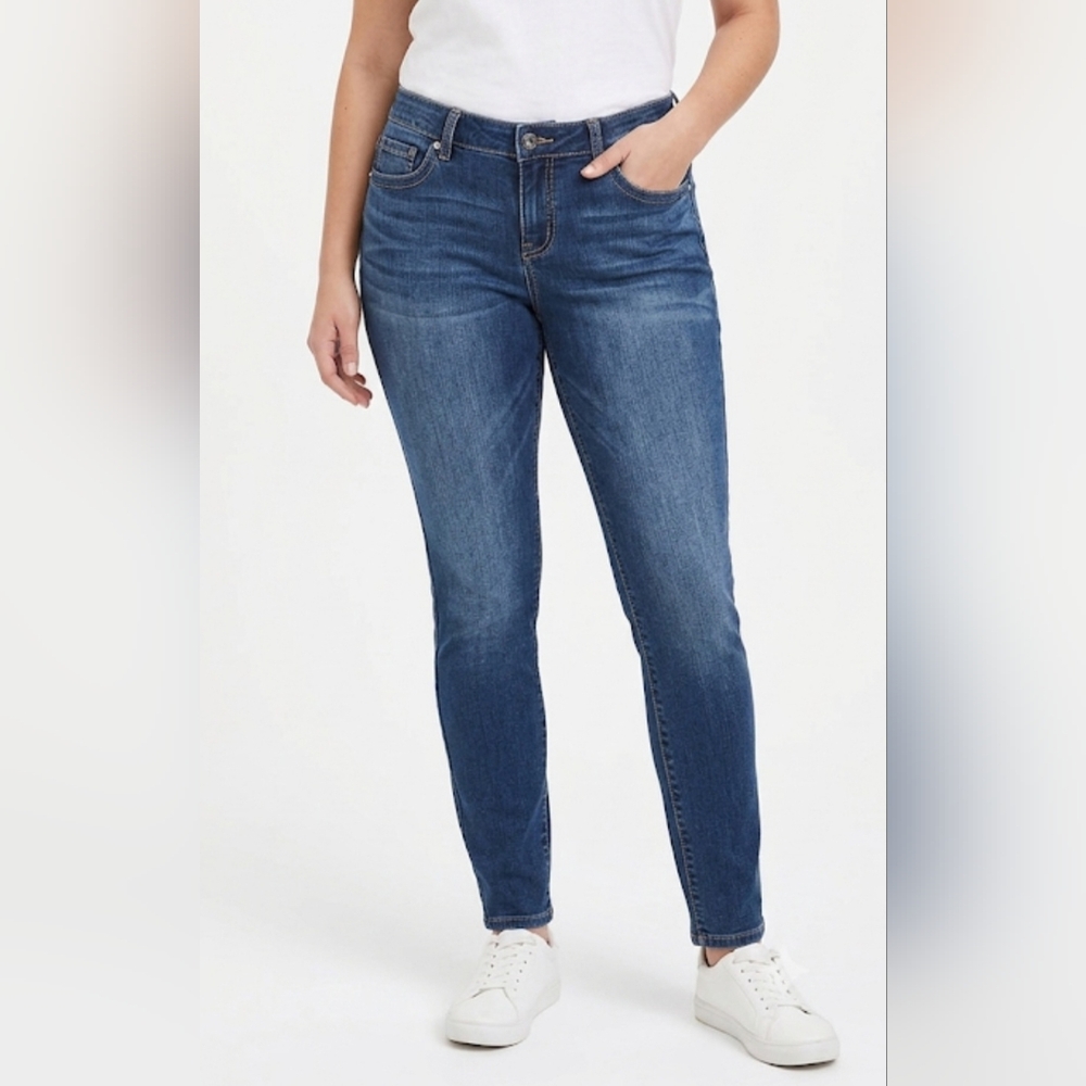 💥 Torrid Denim Medium Wash Skinny Jeans Size 12R 💥